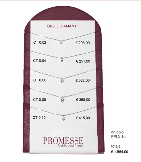 Collana Promesse Donna in Oro bianco PPLX004 - PPLX004